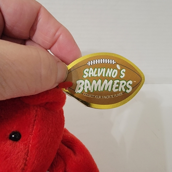 Salvino's Bammers Beanie Bear. 1999  Series #8 Steve Young - Picture 8 of 12